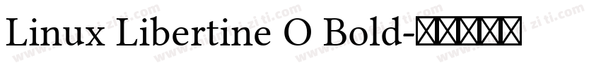 Linux Libertine O Bold字体转换